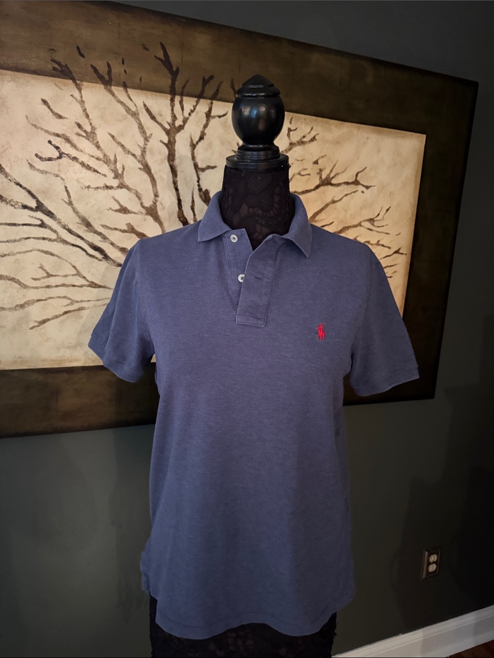 Polo by Ralph Lauren Blue Polo with Red Pony Logo